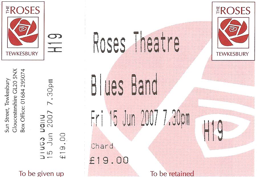 The Blues Band Ticket
